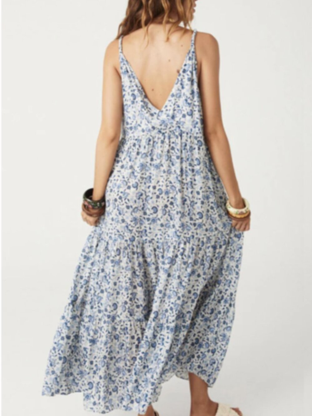 Spell & the Gypsy Sunshine Bandit Strappy Gown – Chambray – Medium – NWT RARE